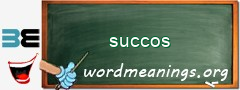 WordMeaning blackboard for succos